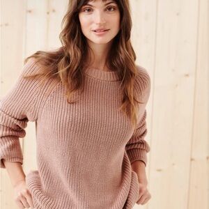 Jenni Kayne cotton fisherman sweater, M